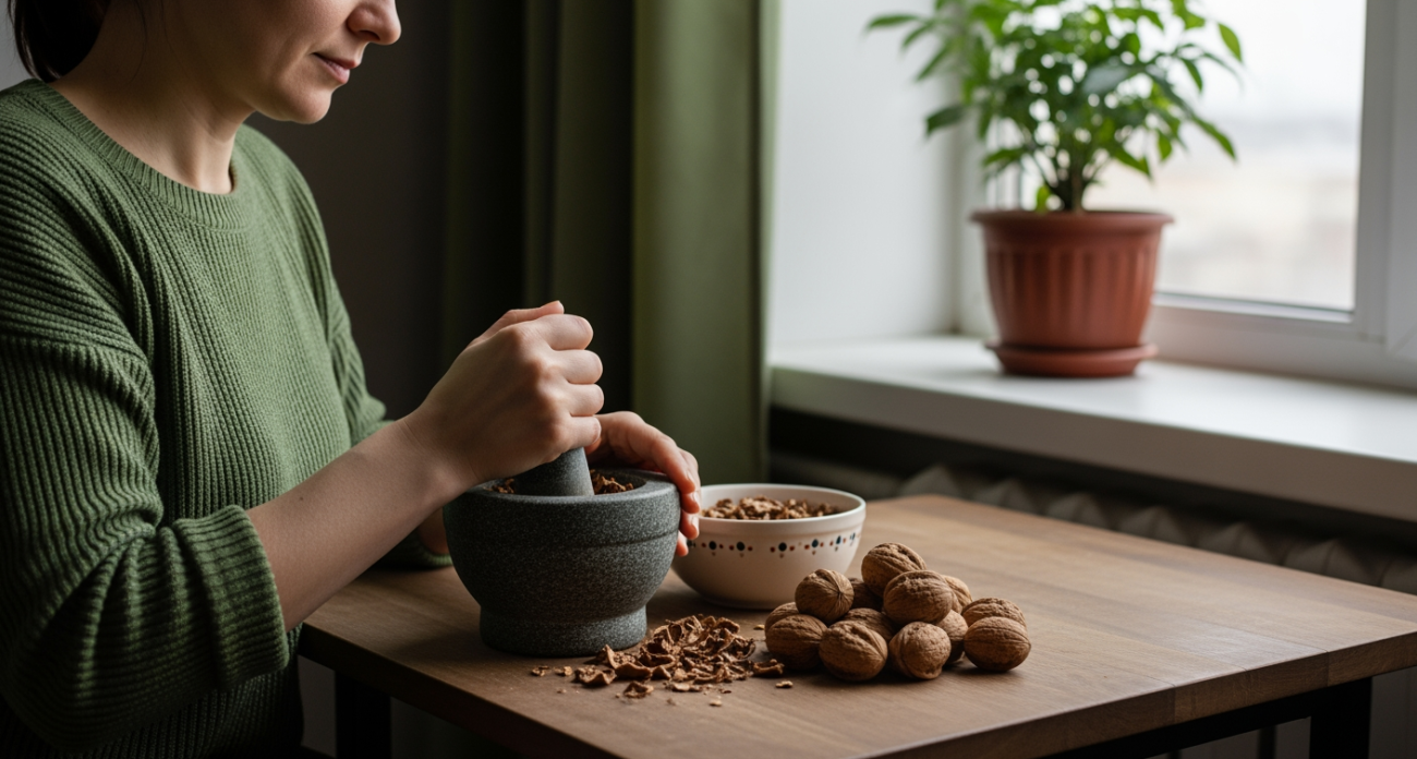 Скорлупа грецких орехов превращается в домашнее сокровище если знать эти простые способы
