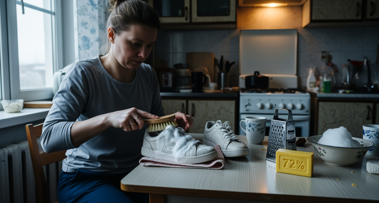 Забытый способ с обычным мылом превращает потертые ботинки в новые буквально на глазах