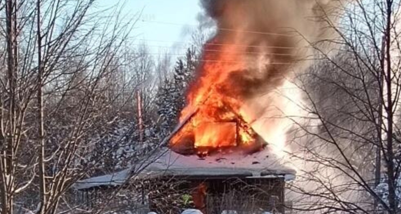 В деревне Некоузского района в пожаре погиб человек