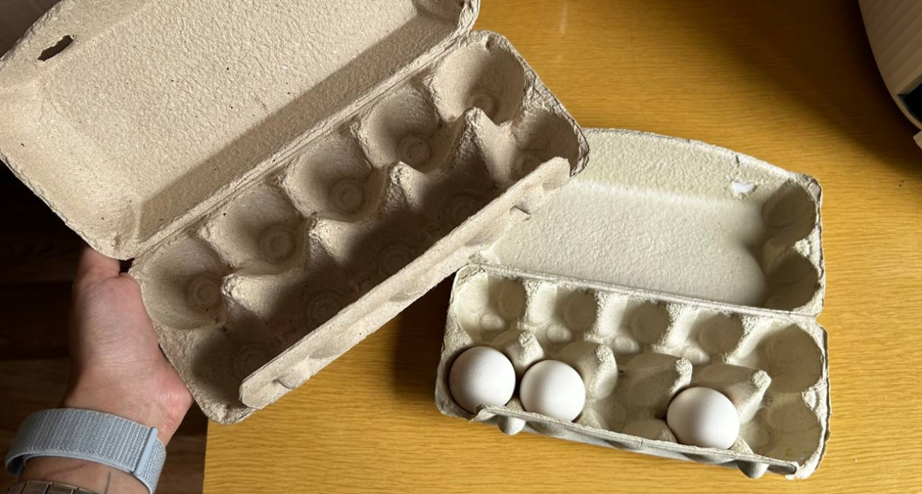 За месяц насобирал 47 лотков из-под яиц и сэкономил 1800 рублей: жена грозилась выгнать на диван, а теперь сама тащит картонки с работы