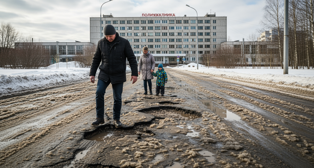 К детской больнице в Ярославле могут проехать только джиперы