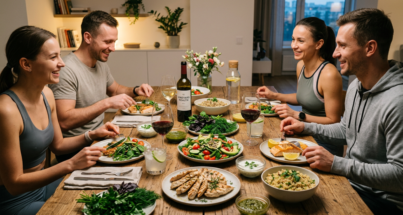 Ярославский тренер о грамотной закуске к алкоголю: “Нежирное мясо, клетчатка и много салатов”
