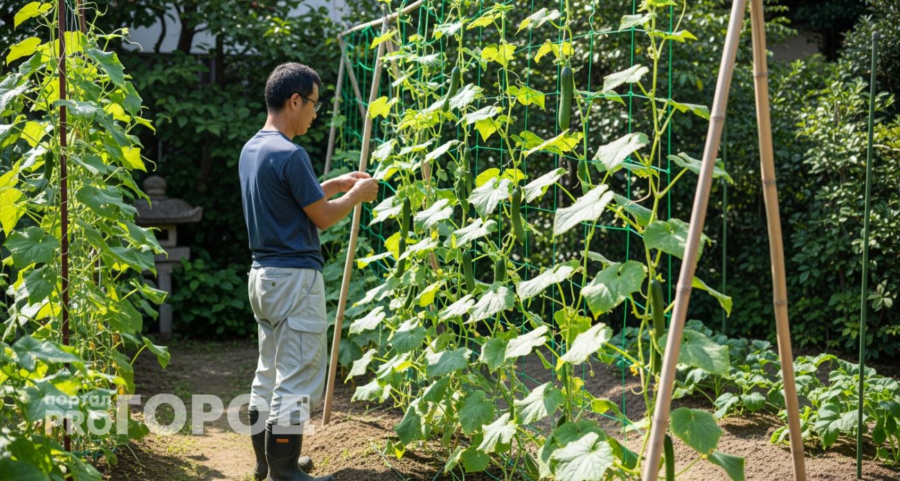 Японский способ посадки огурцов изменил всё: теперь собираю урожай мешками до самых заморозков