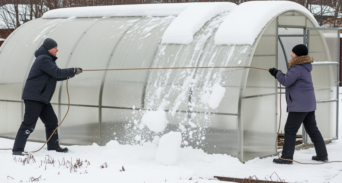 45 тысяч ушли за одну ночь: как я перестал верить продавцам теплиц и научился укреплять каркас за 15 минут — теперь снегопады не страшны