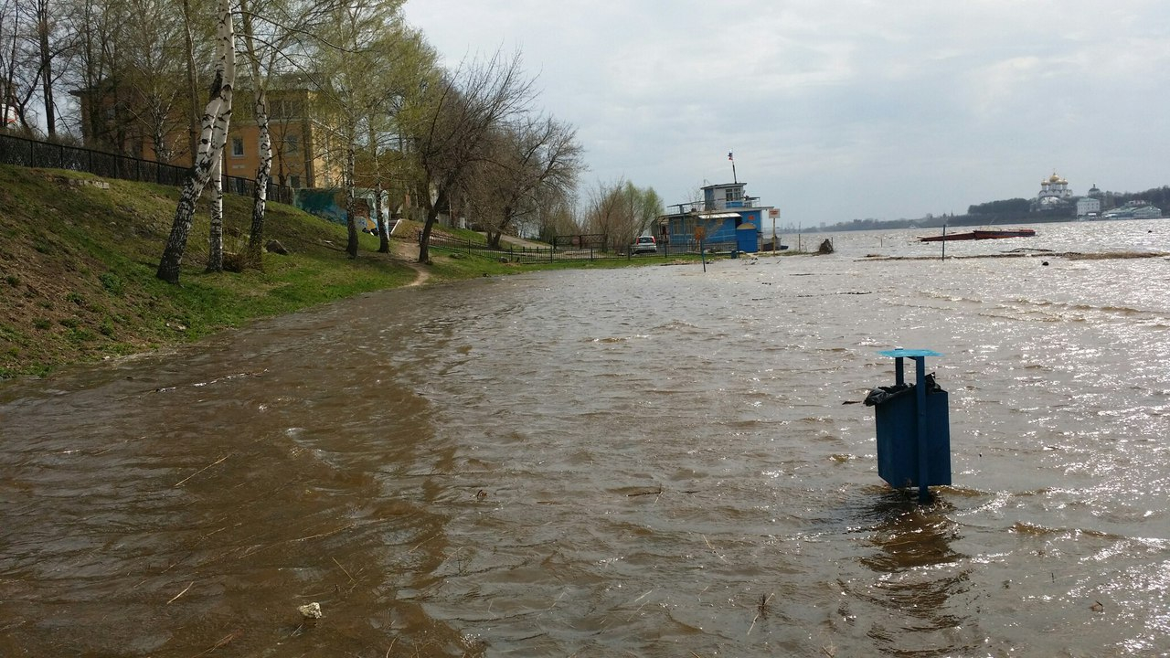 В Ярославле Волга вышла из берегов: фото