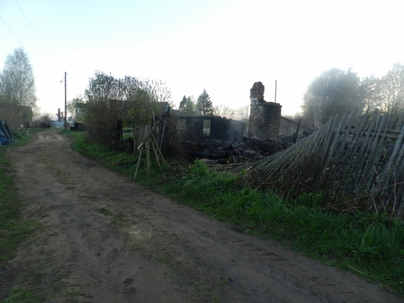 Под Ярославлем в маленьком доме сгорела пожилая женщина