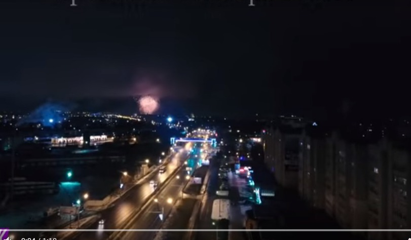 Ярославец показал новогодний город с высоты птичьего полета