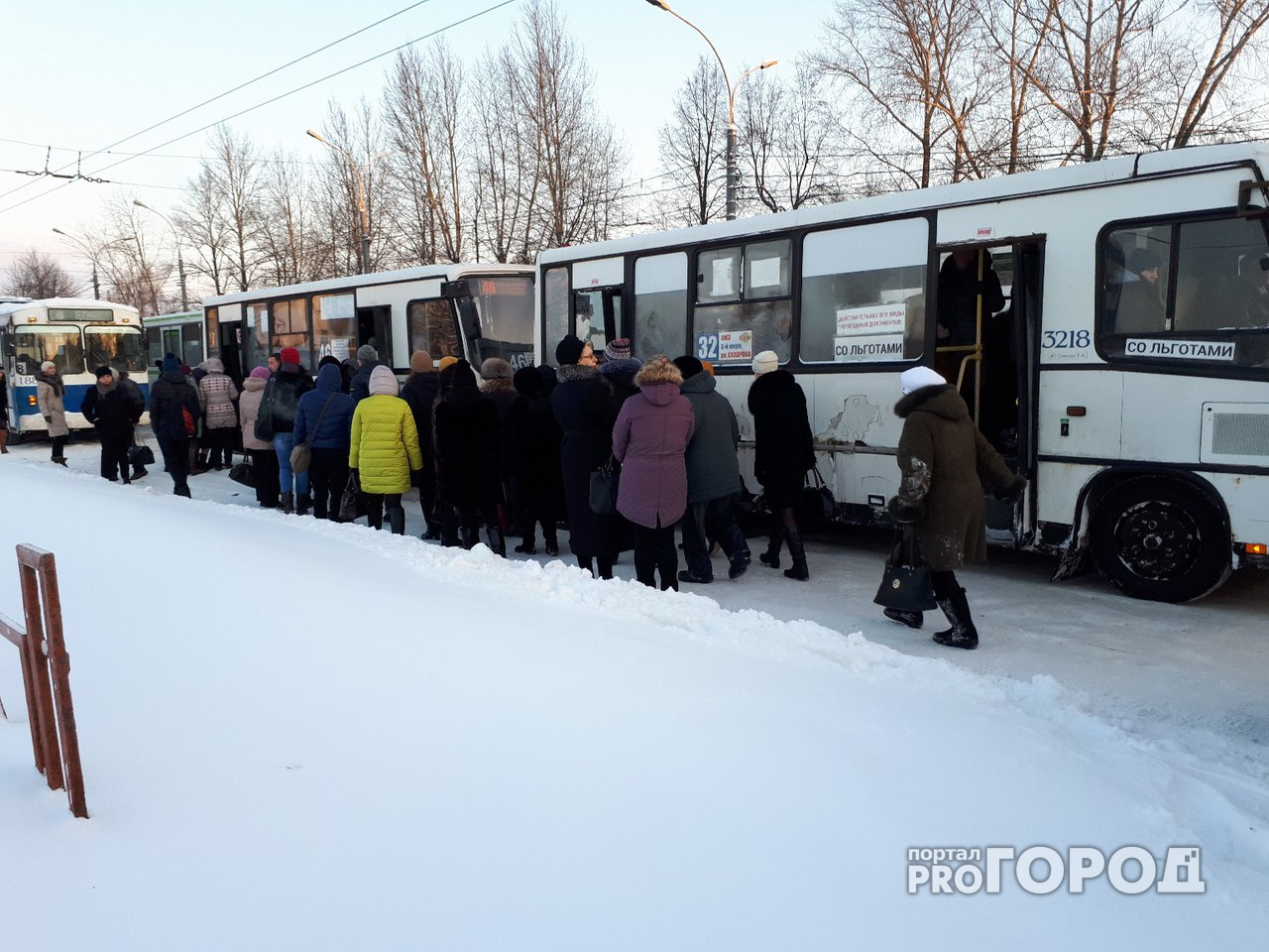 Ярославцы жалуются на "утренний ад" в транспорте из-за "Снежного билета"