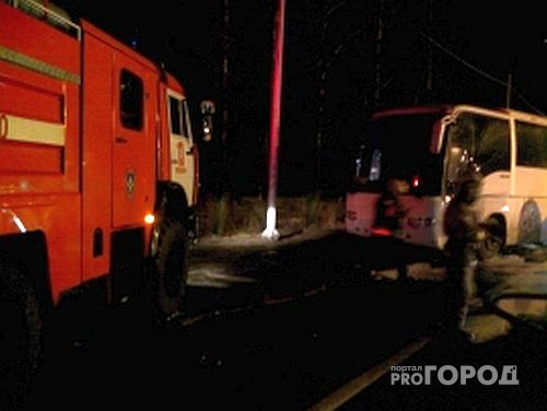 В Ярославской области горел школьный автобус