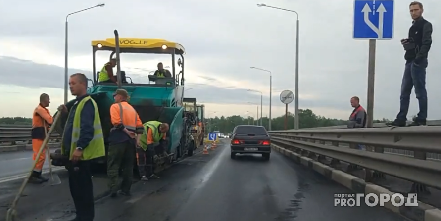 Утро в пробке: в Ярославле ремонтируют Октябрьский мост. Видео
