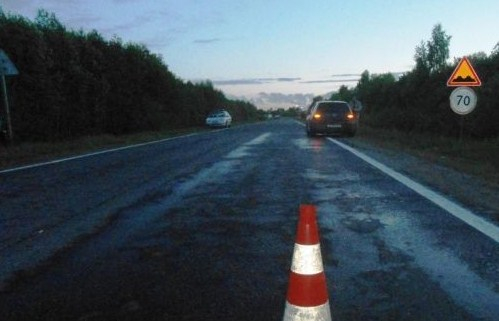 В Ярославской области иномарка на трассе сбила мужчину, который перебегал дорогу