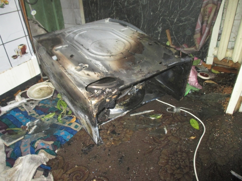 В ярославской квартире взорвалась стиральная машина: фото