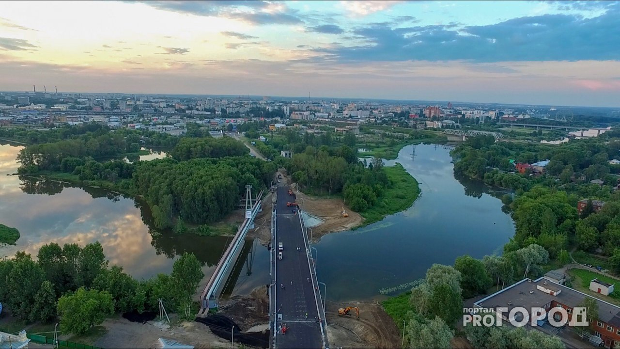 Сегодня в Ярославле откроют новый мост через Которосль: видео с воздуха