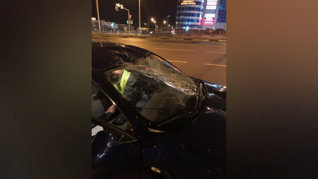 Шок и разбитые стекла: водитель пострадавшего от лошади авто ищет ее хозяев. Видео