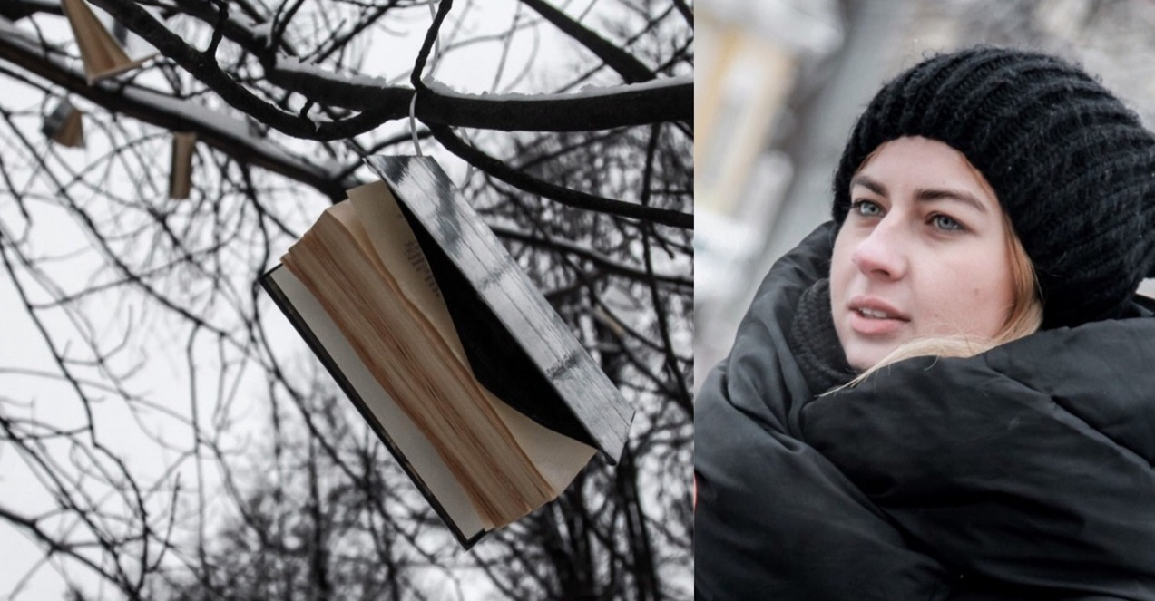 В стиле Тима Бертона:книжное дерево появилось в Ярославле