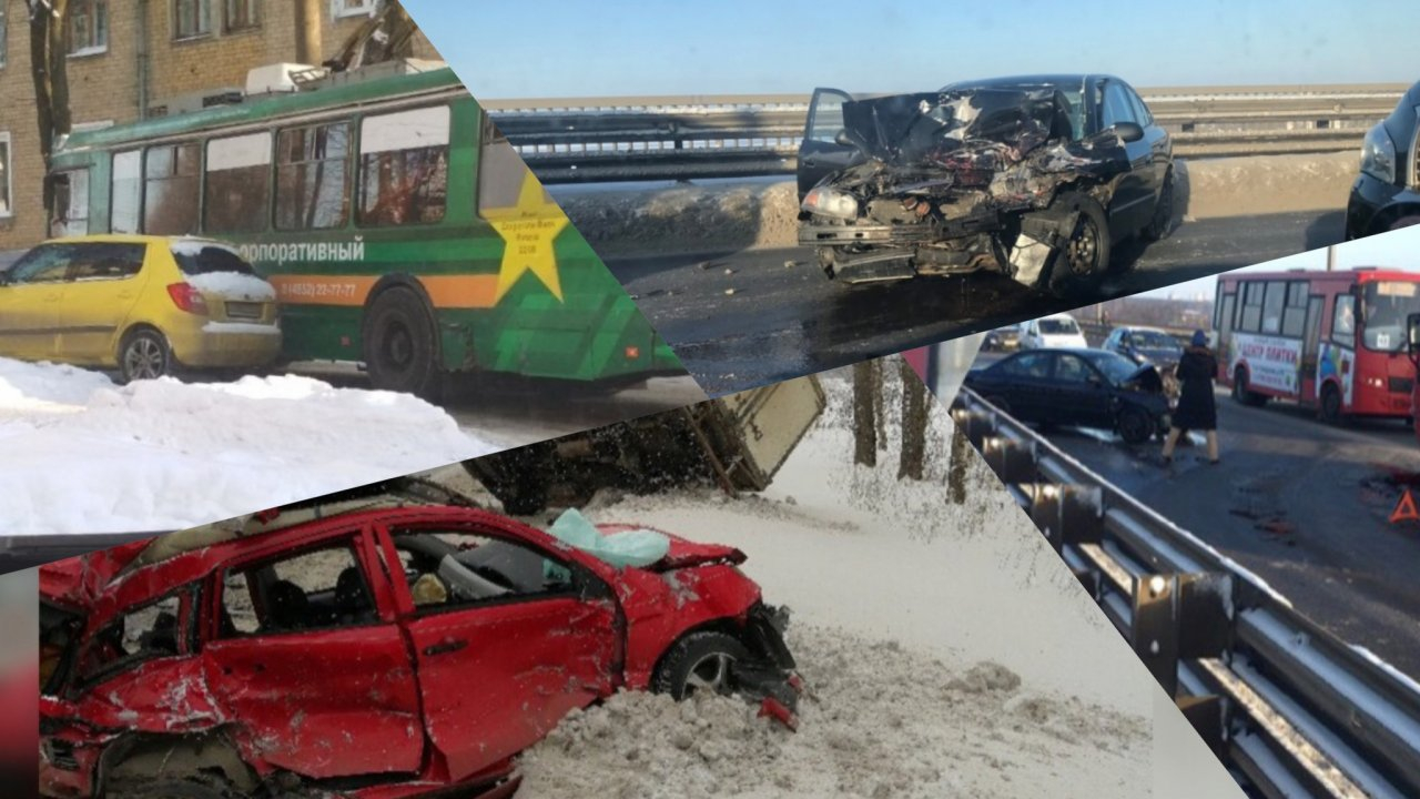 Тащит по дороге и кидает на "встречку": топ-5 аварий за неделю в Ярославле