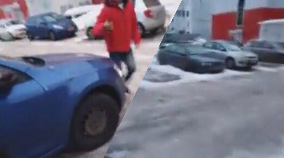 «Если подойдешь - убью»: мужчина избил женщину из-за парковки в Ярославле