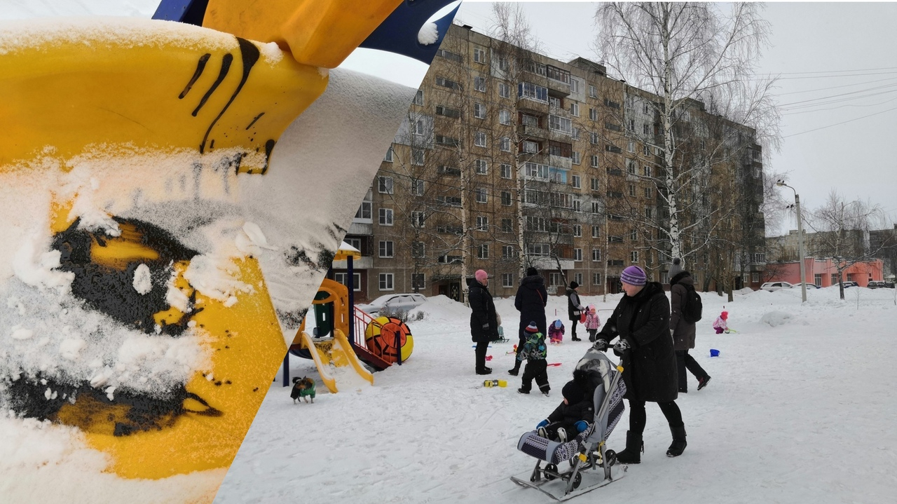 Льют машинное масло на горки: малышей выживают с детской площадки в Ярославле