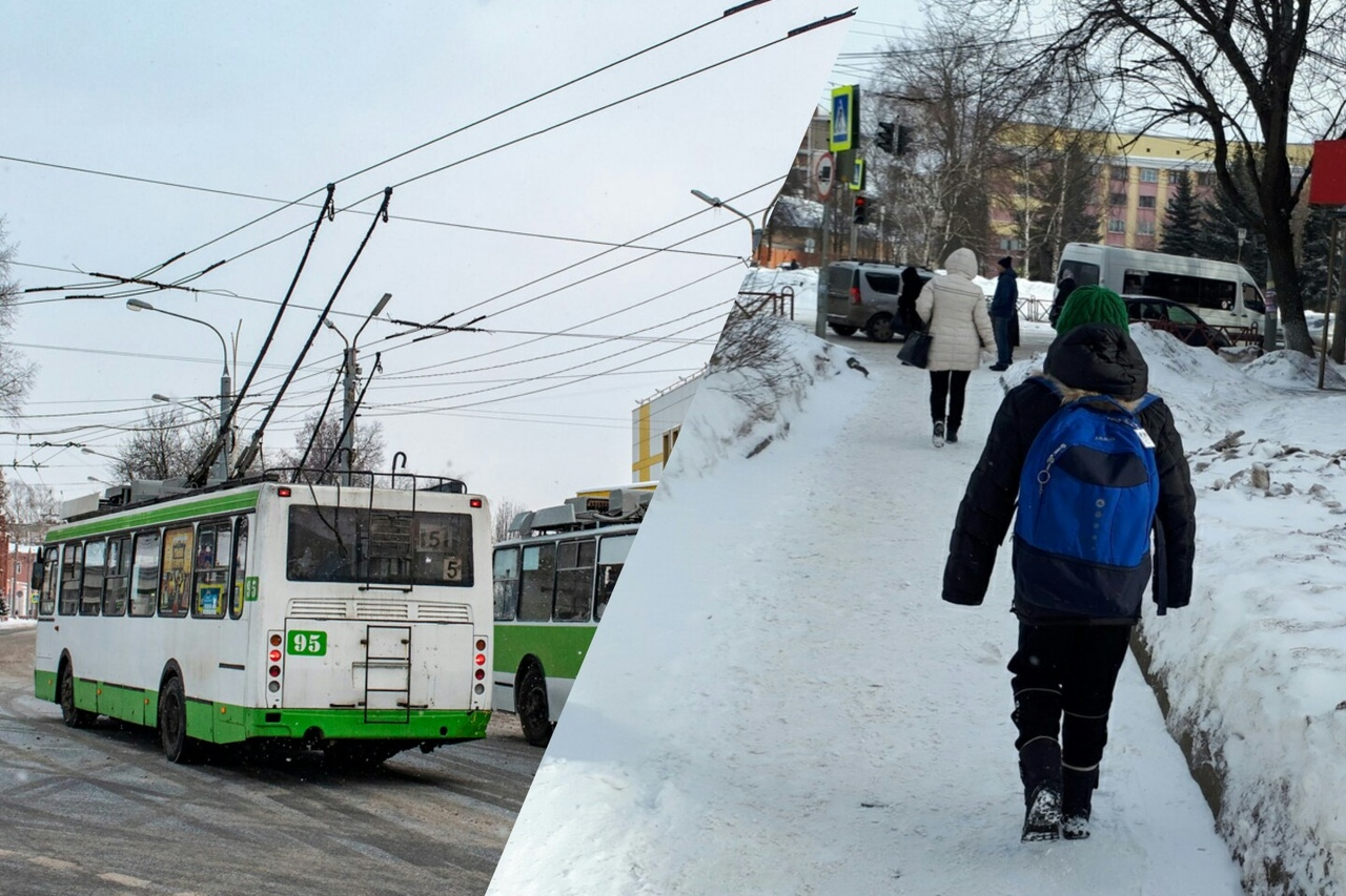 По льду затащило под троллейбус: водитель спас ребенка в Ярославле