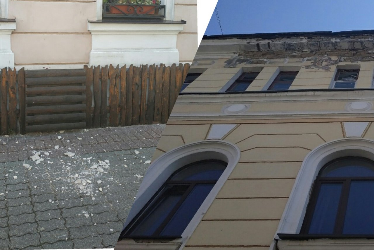 Камни падают в метре от пешеходов: в центре Ярославля рушатся здания