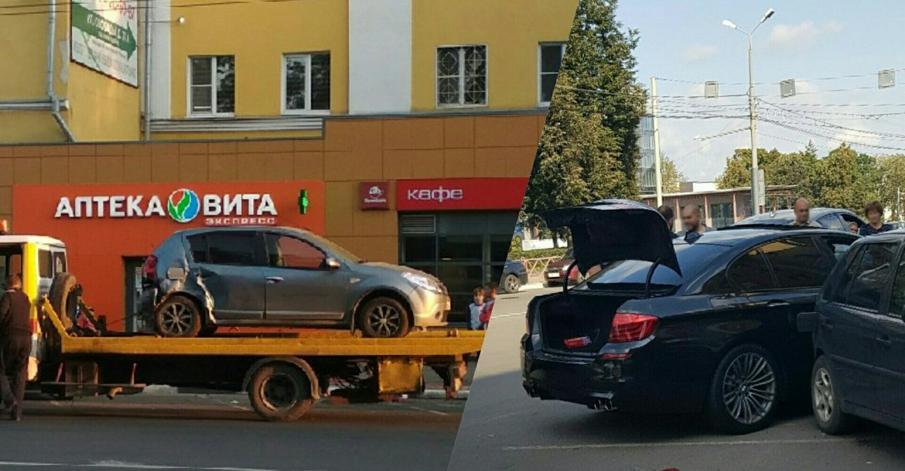 "Довыпендривался": BMW врезался в четыре машины в центре Ярославля