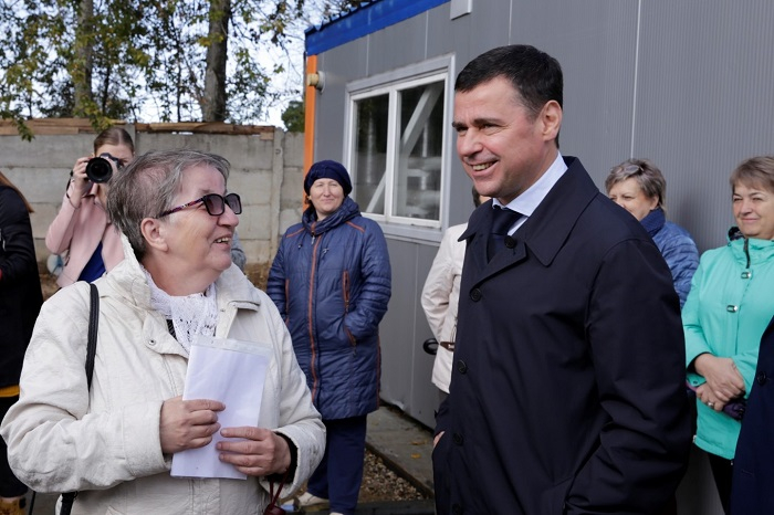 Дмитрий Миронов проверил, как идет строительство котельной в поселке Петровское