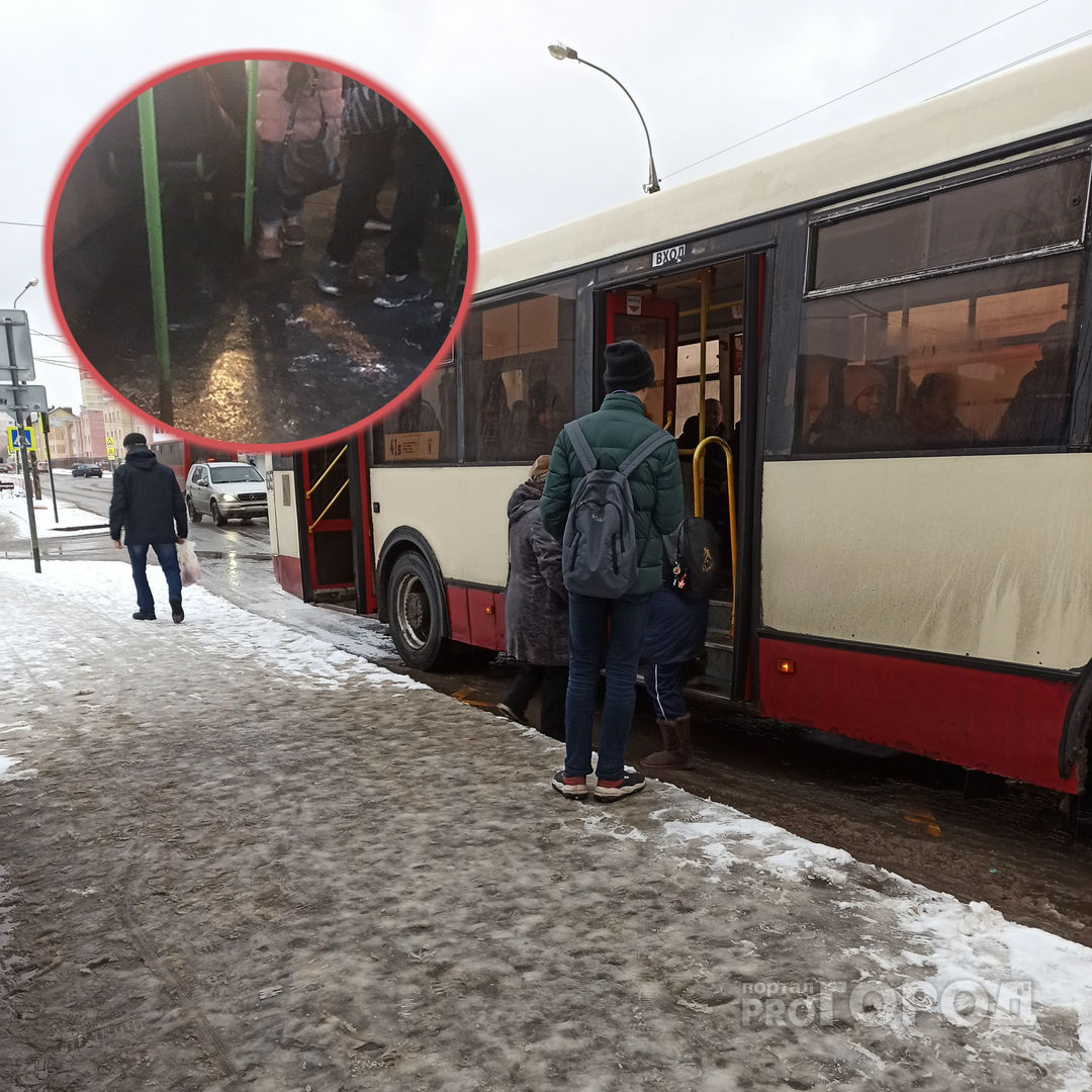 Вошел в автобус и ... упал: на обледенелый транспорт жалуются ярославцы