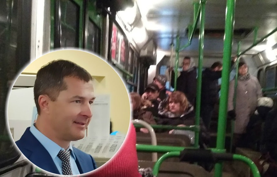 "В час пик - восемь человек": мэр Волков о своей поездке в троллейбусе 8 и судьбе маршрута