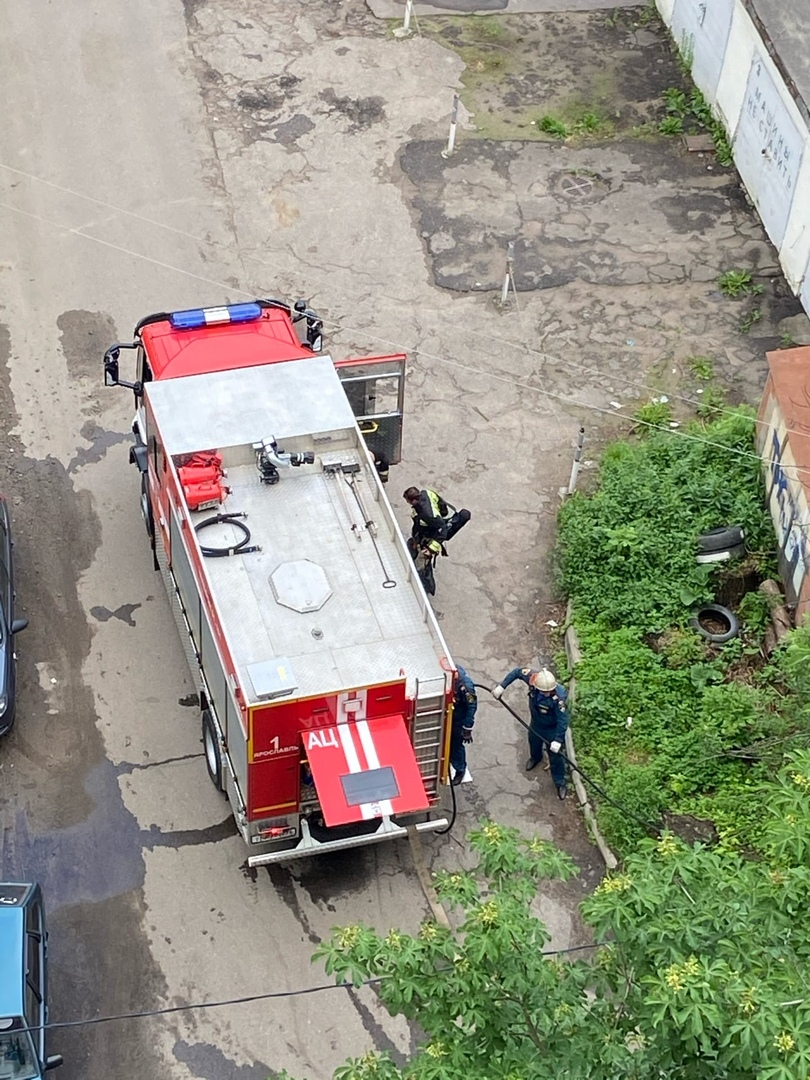 Спасатели кинули лестницу к окну: подробности пожара в многоэтажке Ярославля