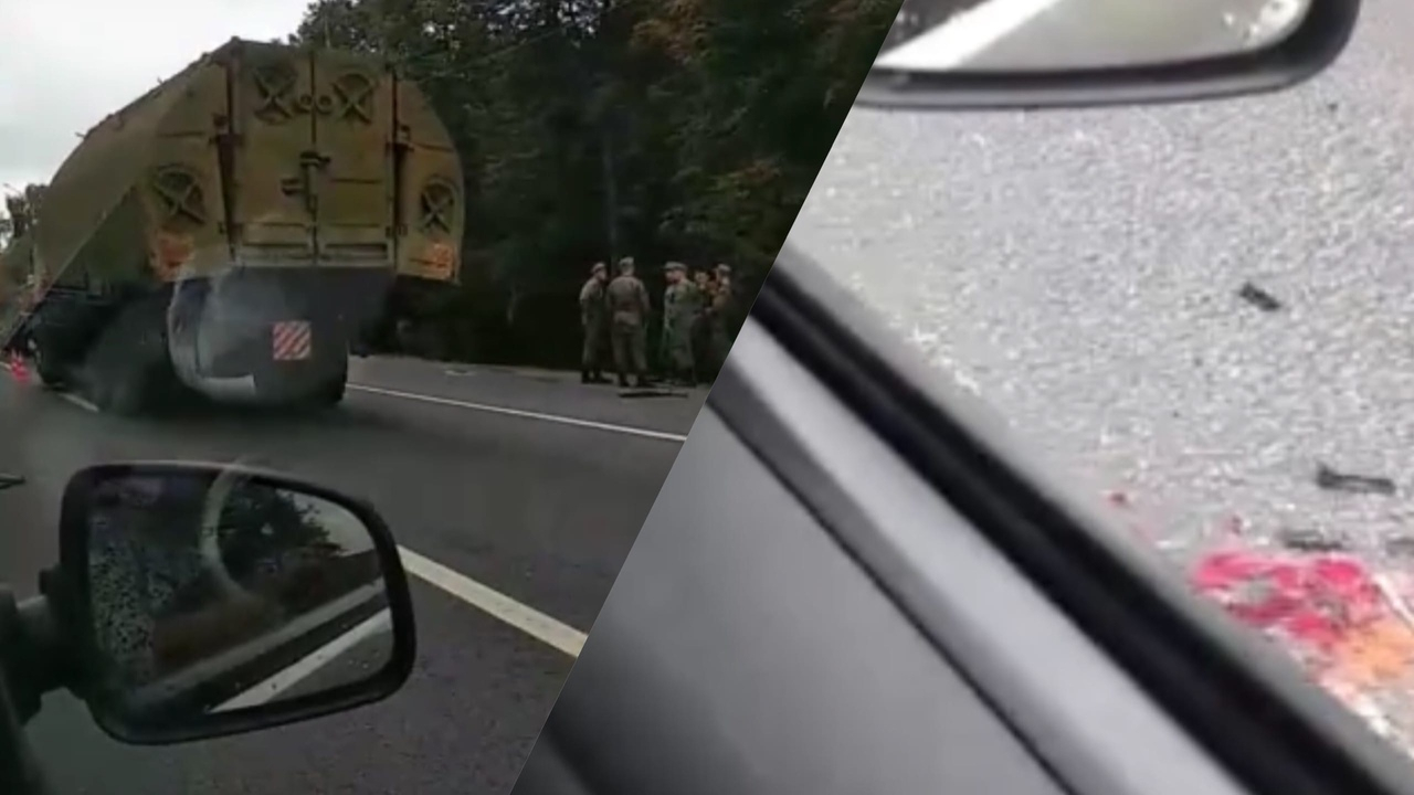 «Ему снесло кабину»: двое погибли из-за массового ДТП с военными грузовиками под Ярославлем. Видео