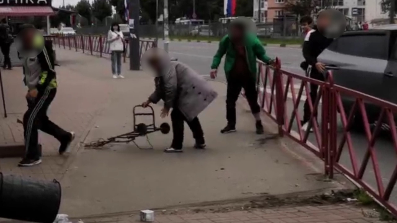 Била железной тачкой по голове: ярославцы подрались на автобусной остановке