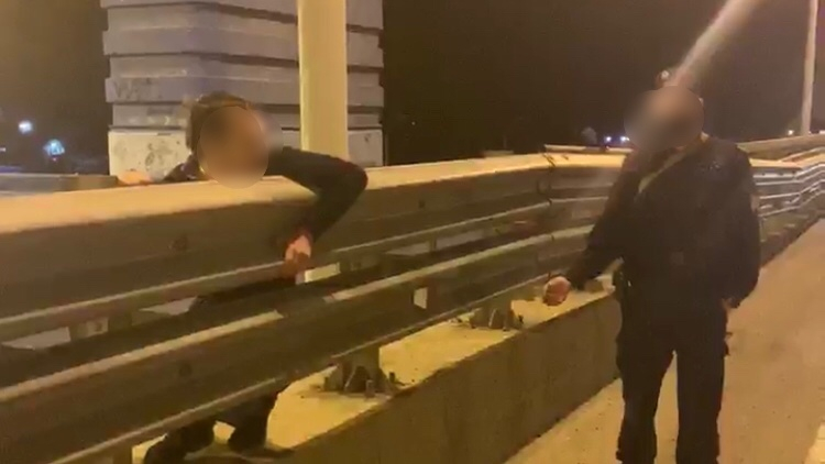 "Дайте прокурора!": ярославец залез на перила Юбилейного моста