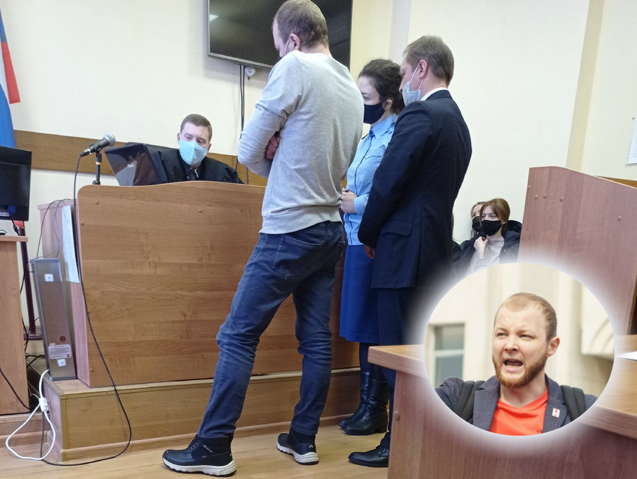"Меня посадят": слово о протестах замкоординатора штаба Навального в суде Ярославля