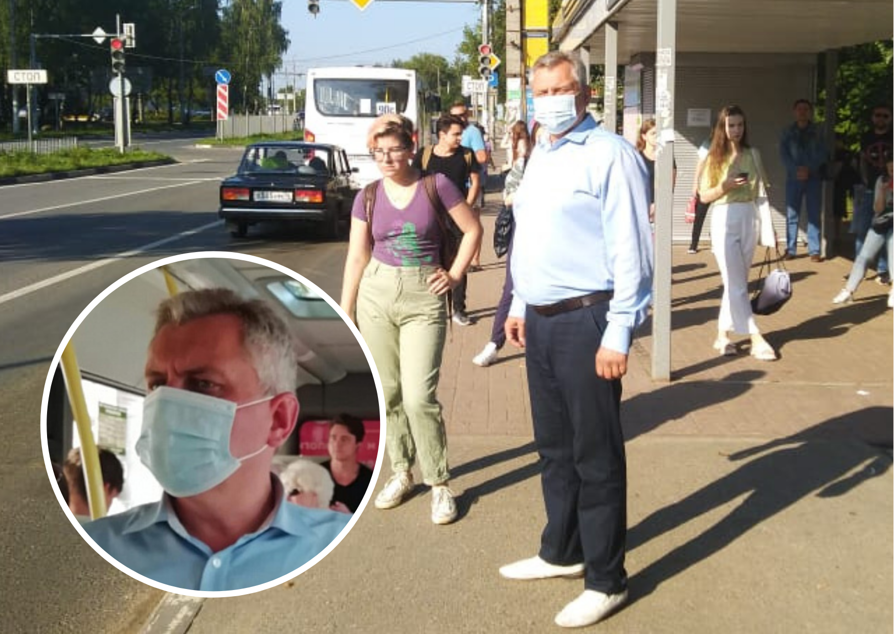 «В час пик давки не было»: как глава Заволжского района доехал утром до центра