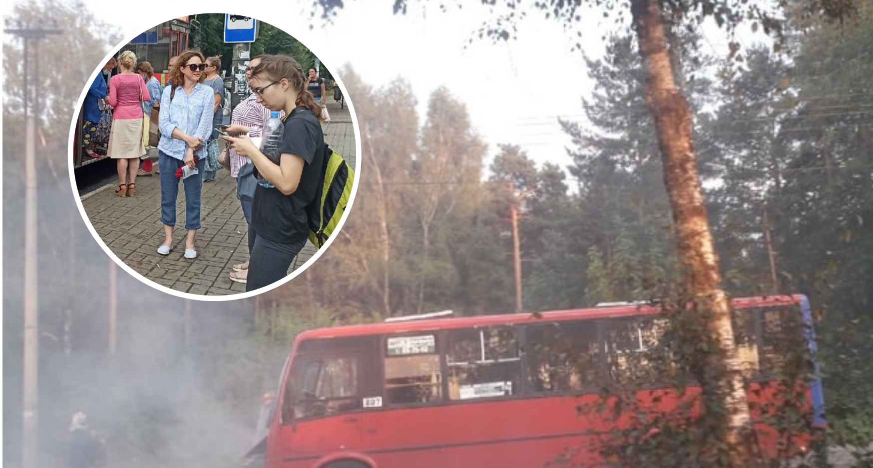 «Люди выбегали из дверей»: в Ярославле на ходу задымилась маршрутка