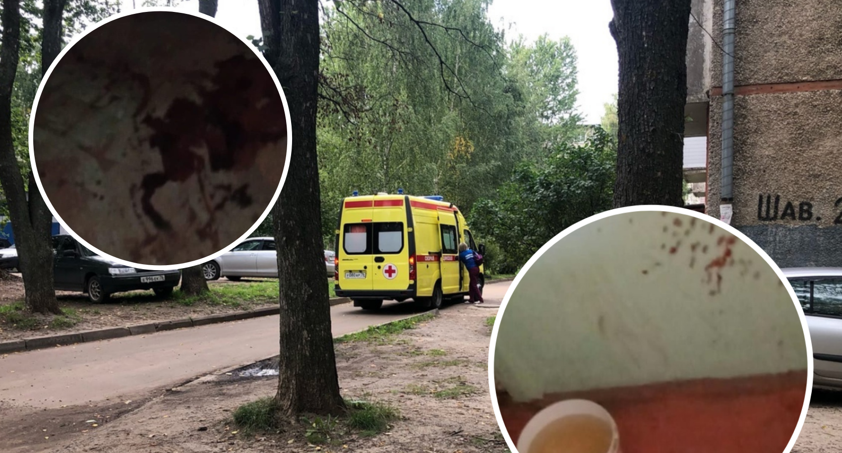 Любовные страсти: в Ярославле семья залила кровью стены подъезда