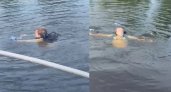 Из Волги выловили мужчину, плывшего с рюкзаком в Заволжский район из-за перекрытия моста