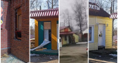 Окна разбиты, вокруг канистры: под Ярославлем силовики оцепили бургерную