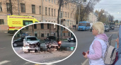 "Людей вытаскивали": в День Победы в Ярославле два авто устроили жесткое ДТП 