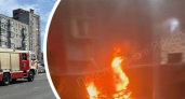 В Ярославле на Пятерке сгорел автомобиль