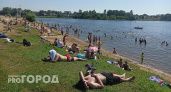 На пляжах Ярославля люди лезут в грязную воду, плавают собаки и продается кукуруза