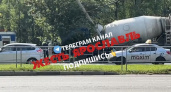 В Брагино произошла авария с бетономешалкой
