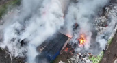 Пожар в Ярославле площадью 950 метров тушат с помощью БПЛА