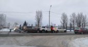 В канун Нового года под Ярославлем произошла тройная авария-«паровозик»