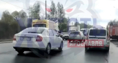  Тройное ДТП на окружной дороге спровоцировало утренние пробки в Ярославле
