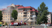В Ярославле загорелся дом рядом с «Миллениумом»