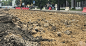 В Ярославле тяжелая техника повредила булыжную мостовую XIX века на Советской