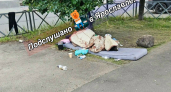 Ярославцы спорят из-за бездомного, который больше месяца спит на матрасе у дороги на Чкалова 
