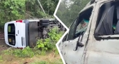В Ярославской области опрокинулся автобус с детьми, восемь пассажиров госпитализированы