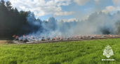 Два пожара с сеном произошли в Борисоглебском и Ростовском округах